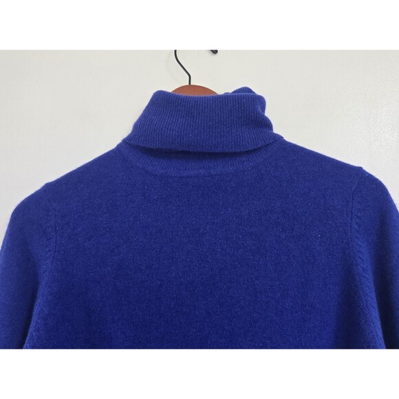 Vintage Rafaella Sweater Womens S Blue Angora Lambs Wool Crewneck Cozy French - Picture 2 of 7
